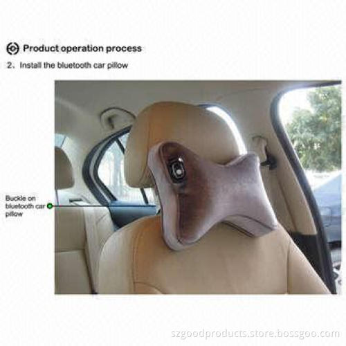 New Design Bluetooth Car Pillow with Headset and Speaker, Newest